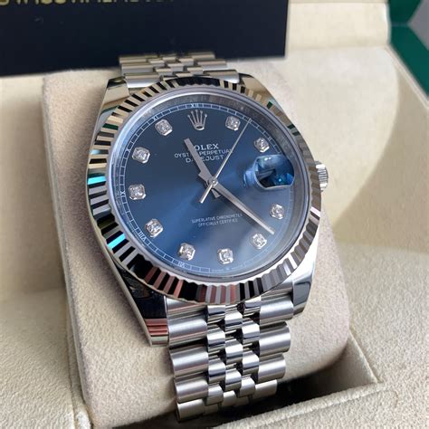 ble face rolex with diamons|rolex datejust 41 diamond numbers.